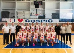 Ženska juniorska košarkaška reprezentacija; Foto: KSCG