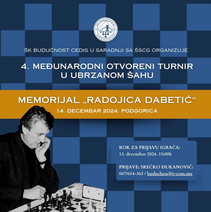 U subotu memorijalni turnir u čast Radojice Dabetića