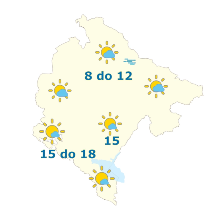 Sjutra pretežno sunčano, do 18 stepeni