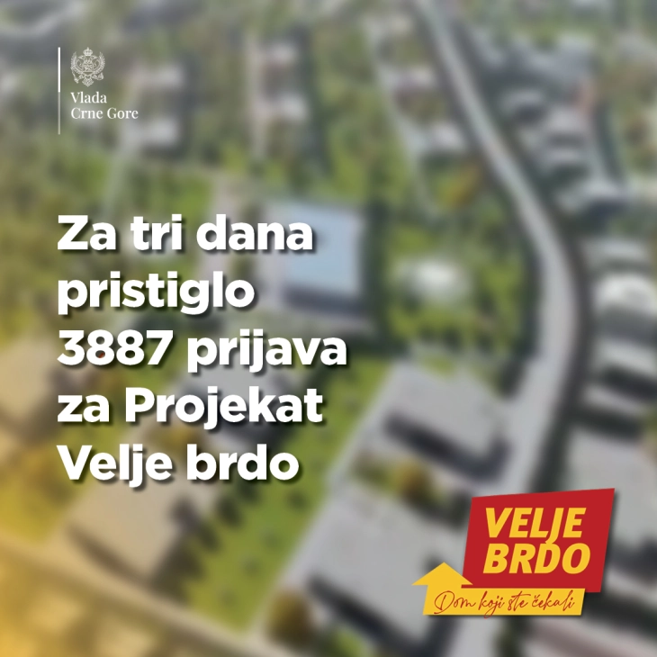 Za tri dana skoro četiri hiljade prijava za Velje brdo