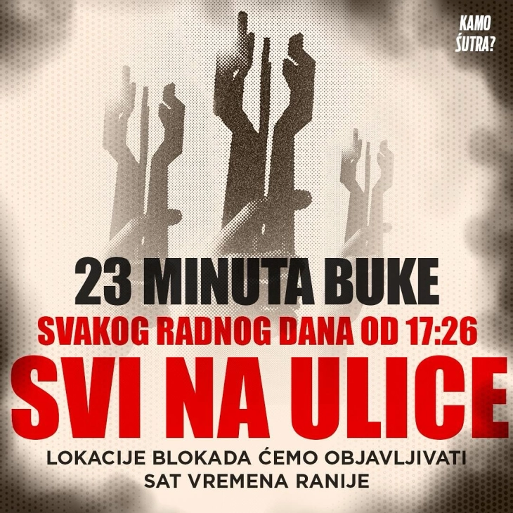 Od sjutra svakodnevne blokade jedne saobraćajnice