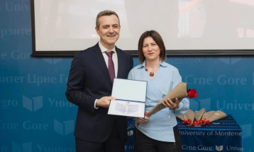 Popović priznanje za doprinos međunarodnom pozicioniranju UCG-a