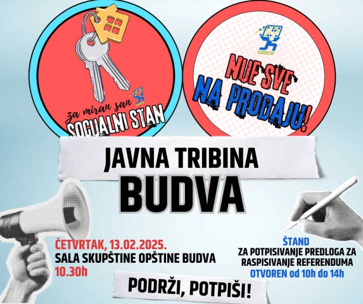 Sjutra potpisivanje peticije USSCG u Budvi