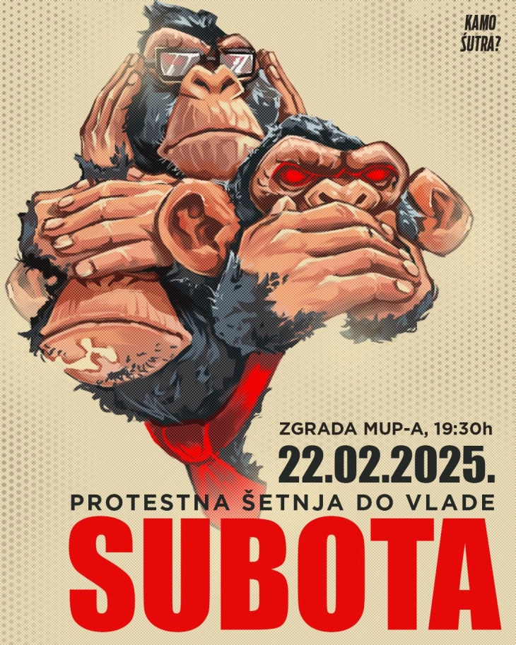 U subotu protestna šetnja studenata