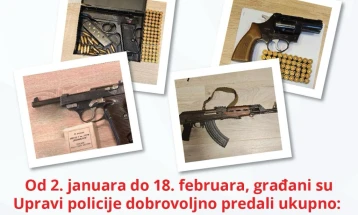 U ponedjeljak vraćeno 57 komada vatrenog oružja