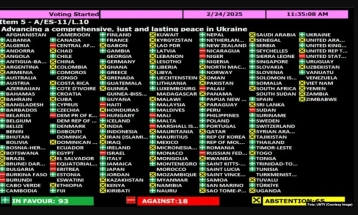 Generalna skupština UN usvojila dvije rezolucije o Ukrajini