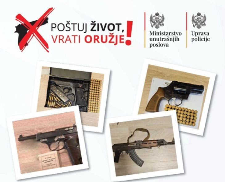 Građani od početka godine predali 3.324 komada oružja