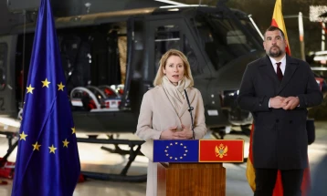EU obezbijedila Crnoj Gori šest miliona EUR podrške za vojnu opremu