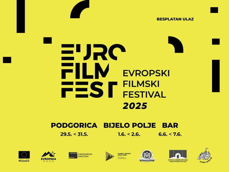 Evropski filmski festival stiže u tri grada Crne Gore