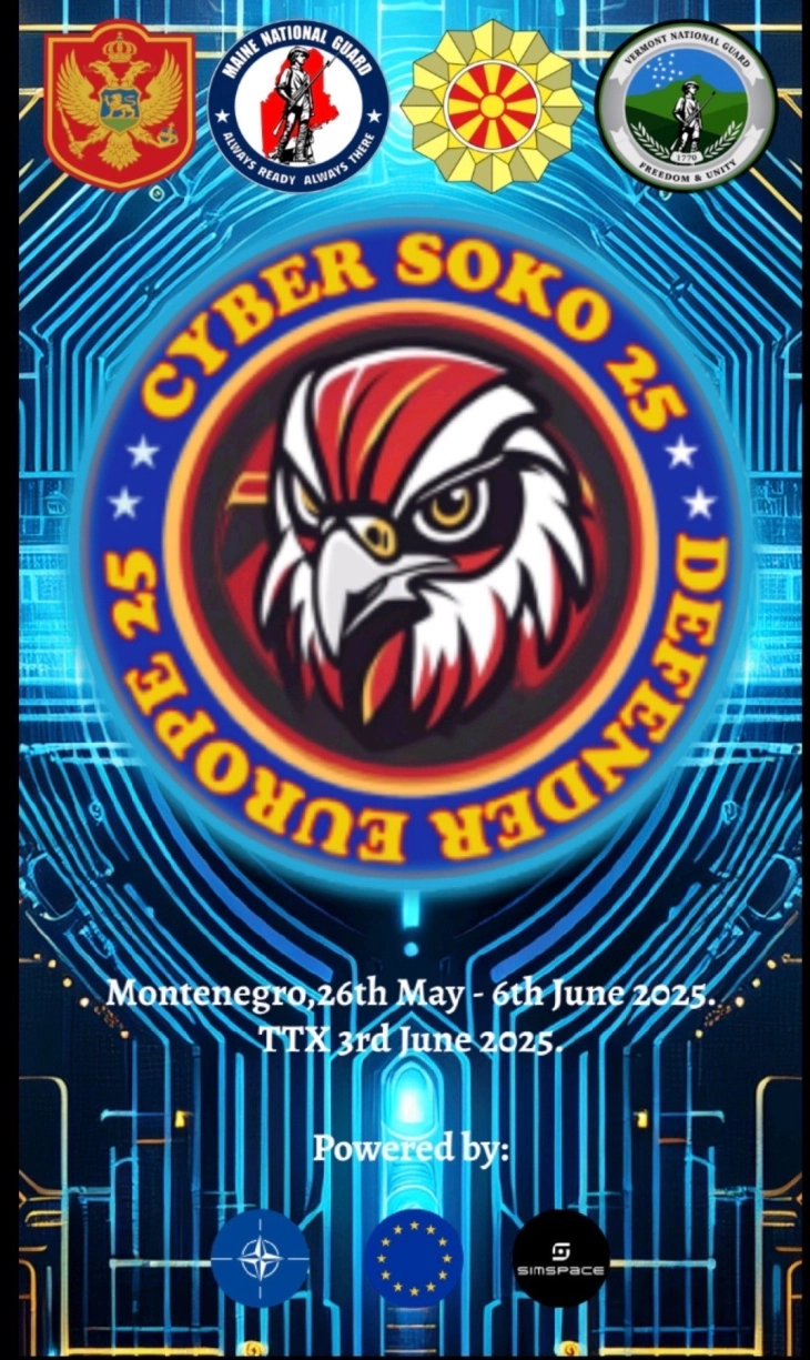 Crna Gora domaćin međunarodne vježbe Cyber Soko 25