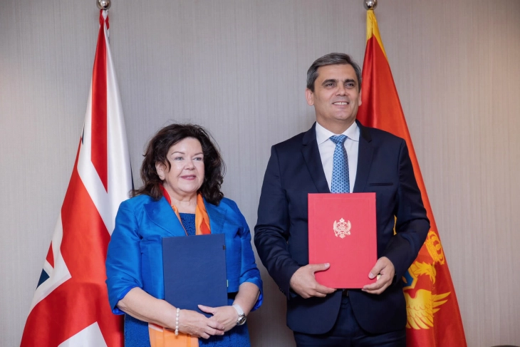 Potpisana Zajednička deklaracija o strateškom partnerstvu između Crne Gore i UK