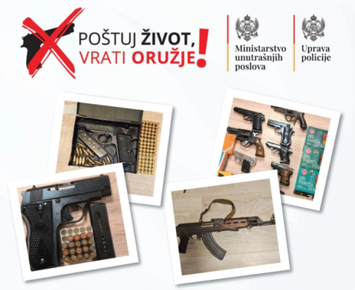 Građani od početka godine predali 3.660 komada oružja