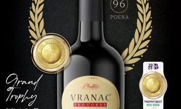 Vranac Pro Corde 2021 proglašen za najbolje vino Balkana