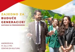 Milatović sjutra sa građanima Andrijevice