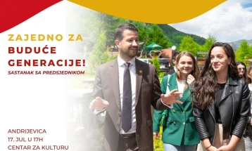 Milatović sjutra sa građanima Andrijevice