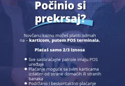 Saobraćajne kazne moguće platiti na POS terminalu na licu mjesta