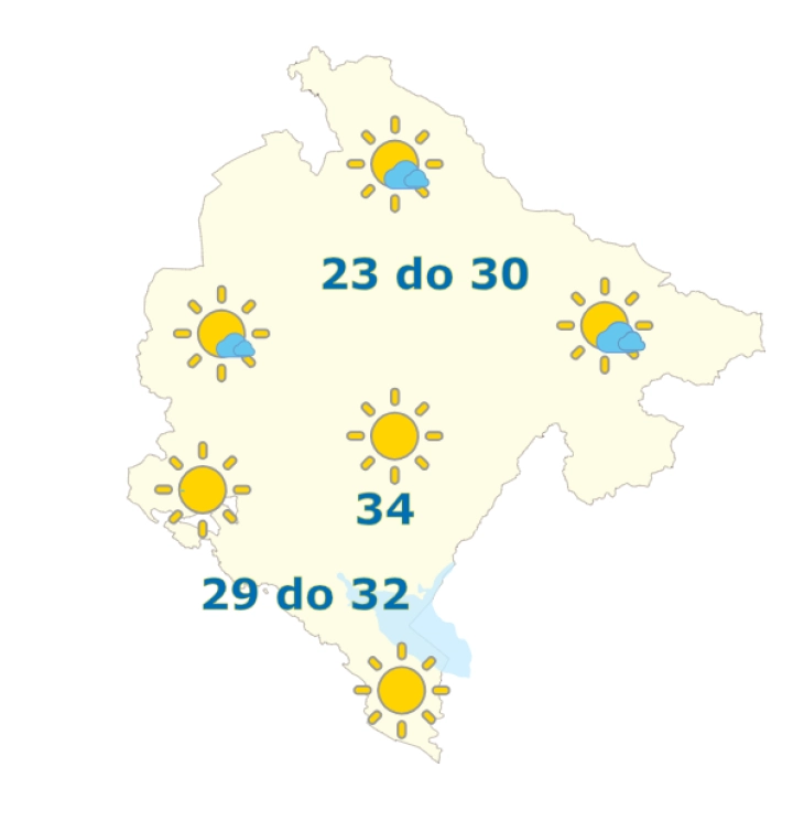Vremenska prognoza: Danas pretežno sunčano, do 35 stepeni