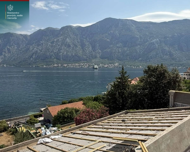 Počela rekonstrukcija krova na školi u Prčanju