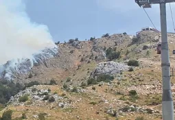 Ne stišava se požar na Lovćenu