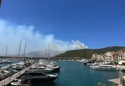 Požar u tivatskom dijelu Luštice, naselje i rezidenti Luštice Bay bezbjedni
