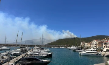 Požar u tivatskom dijelu Luštice, naselje i rezidenti Luštice Bay bezbjedni