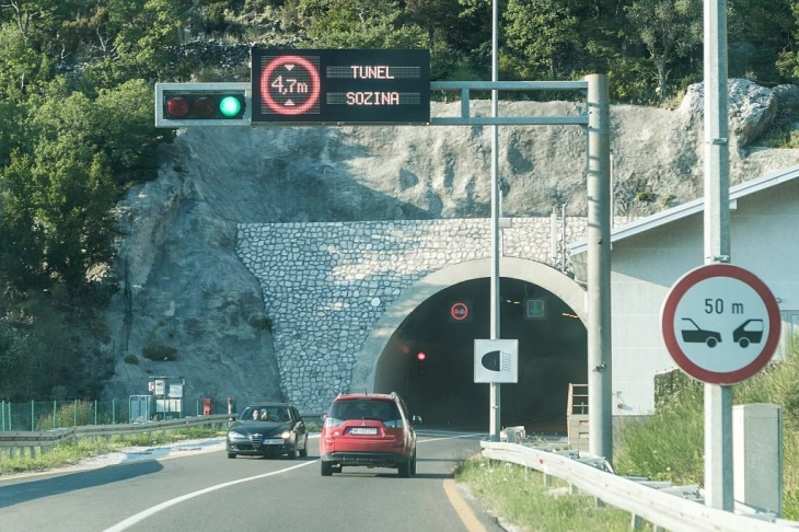 Tunel Sozina opslužio 2,26 miliona vozila