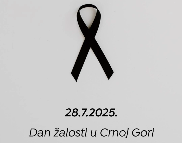 U Crnoj Gori sjutra Dan žalosti