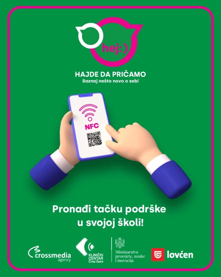 Interaktivne tačke Hajde da pričamo u svim osnovnim i srednjim školama