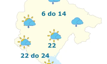 Na sjeveru sjutra oblačno sa kišom, na jugu sunčani intervali