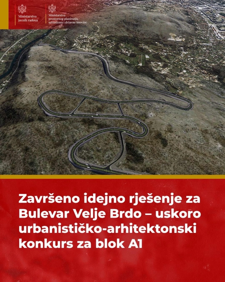 Završeno idejno rješenje za Bulevar Velje Brdo
