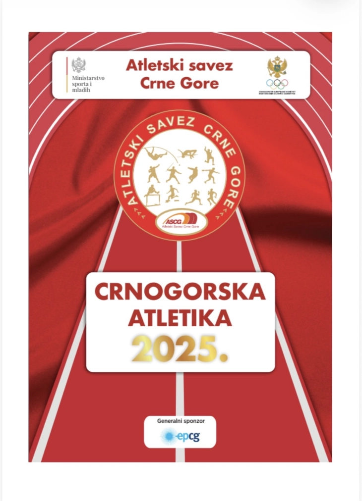 ASCG: Spremna publikacija Crnogorska atletika u 2025. godini