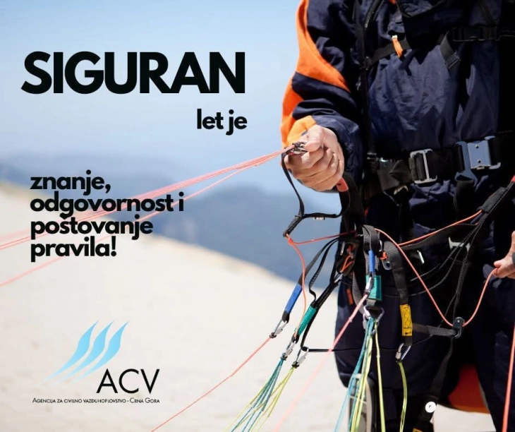 ACV: Poštujte propise pri letjenju paraglajderom