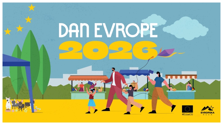 Proslava Dana Evrope širom Crne Gore tokom maja