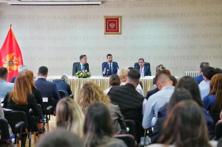 Milatović i Rute sa studentima: Bezbjednost Zapadnog Balkana bezbjednost Evrope