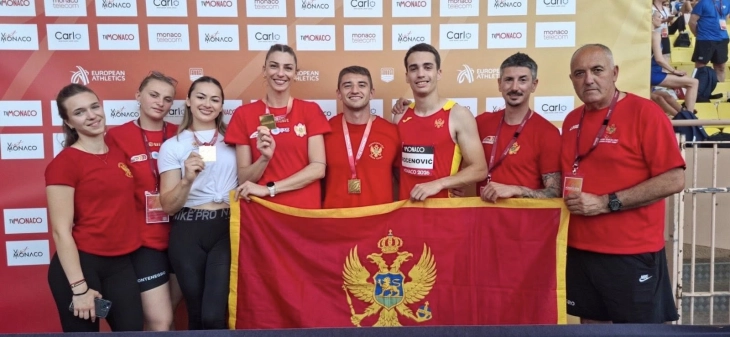 Crnogorskim atletičarima tri zlatne i bronzana medalja u Monaku
