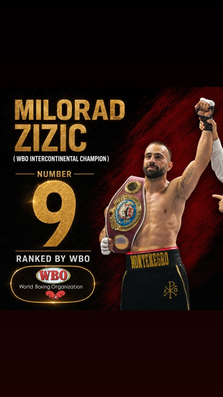 Žižić među deset najboljih boksera svijeta po WBO rang listi