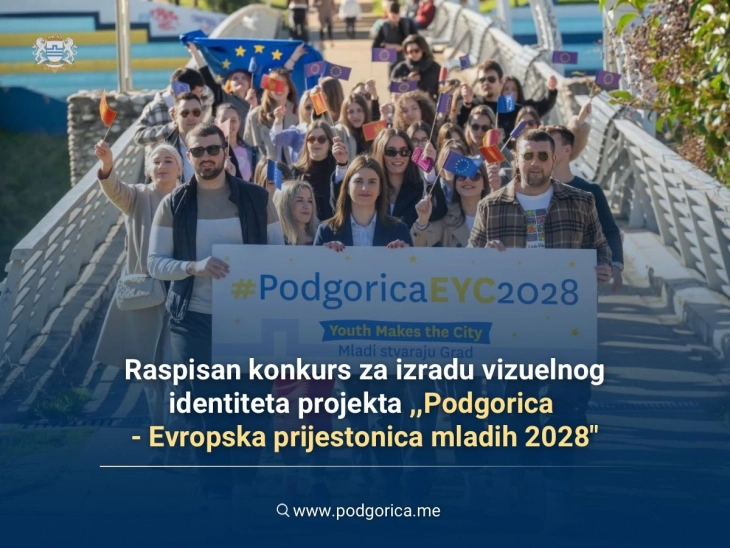 Raspisan konkurs vizuelni identitet projekta Podgorica – Evropska prijestonica mladih 2028