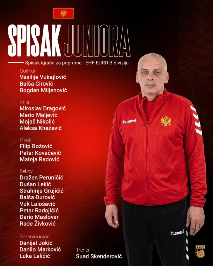Skenderović objavio spisak za EP
