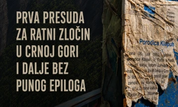 Prva presuda za ratni zločin u Crnoj Gori i dalje bez punog epiloga