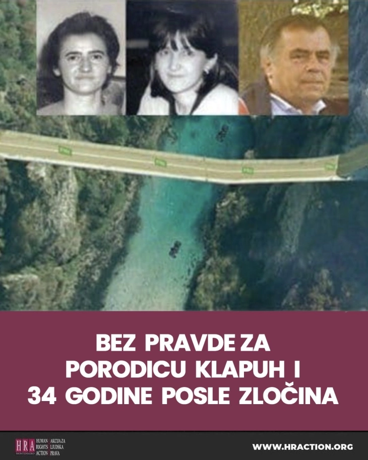 Bez pravde za porodicu Klapuh ni nakon 34 godine od zločina